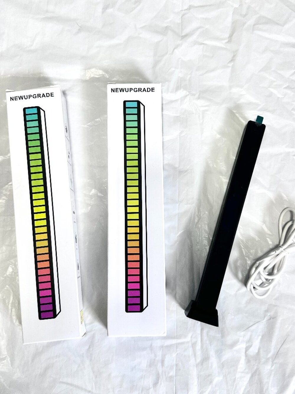 2pcs Smart Symphony Sound Control RGB Ambient Light Bars Desk Home Atmosphere